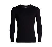 ICEKQ|#Icebreaker Men 260 Tech LS Crewe Base Layer - Black, L