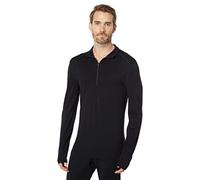 ICEKQ|#Icebreaker Men 260 Tech LS Half Zip Base Layer - Black, M