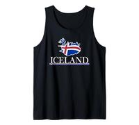 Iceland - Arctic Nature & Adventure - Islandic Flag Souvenir Tank Top
