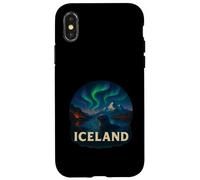 Iceland Aurora Borealis Sky Watching Theme Case for iPhone X/XS
