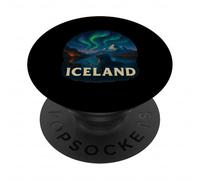 Iceland Aurora Borealis Sky Watching Theme PopSockets Adhesive PopGrip