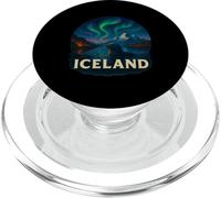 Iceland Aurora Borealis Sky Watching Theme PopSockets PopGrip for MagSafe