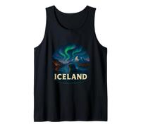 Iceland Aurora Borealis Sky Watching Theme Tank Top