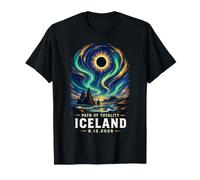 Iceland Aurora Path Solar Eclipse 2026 T-Shirt