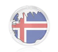 Iceland Flag Map Outdoor terrace ashtray,cigar ashtray,outdoor ashtray and weed ashtray are both fashionable and practical