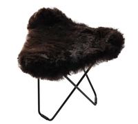 Iceland Flying Goose sheepskin stool Cuero Black / Shorn black - 7340172614647