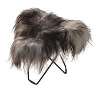 Iceland Flying Goose sheepskin stool Cuero Black / Wild grey - 7340172614616