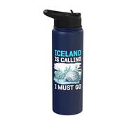 Iceland is Calling i Must go Stainless Steel Insulated Water Bottle