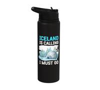 Iceland is Calling i Must go Stainless Steel Insulated Water Bottle