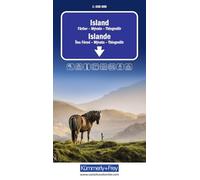 Iceland (Island) Road Map: Inkl. Stadtpläne, Ortsverzeichnis und Reiseinformationen