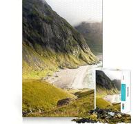 Iceland Landscape Sea 1000-piece Jigsaw Puzzles Mindful Game Anxiety Relief Enjoyable Challenge Home Art (38x52cm)