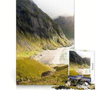 Iceland Landscape Sea 1000 Piece Jigsaw Puzzles- Reason Skill Smooth Joint Happy Challenge (50x75cm)