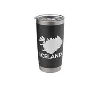 Iceland Map - Icelandic Tops, Tees, Gear Items & Accessories Stainless Steel Insulated Tumbler