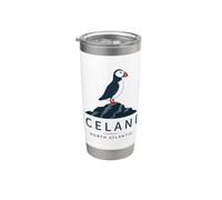 Iceland North Atlantic Ocean Cliffs Wildlife Nature Puffin Stainless Steel Insulated Tumbler