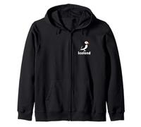 Iceland Puffin Bird Icelandic Souvenir Zip Hoodie