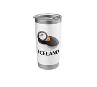 Iceland Puffin Bird Watching Hot Beverage Cup Coffee or Tea Stainless Steel Insulated Tumbler
