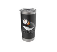 Iceland Puffin Bird Watching Hot Beverage Cup Coffee or Tea Stainless Steel Insulated Tumbler