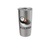 Iceland Puffin Bird Watching Hot Beverage Cup Coffee or Tea Stainless Steel Insulated Tumbler