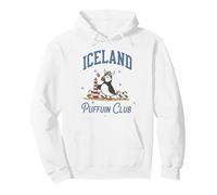 Iceland Puffin Club Design Viking Theme Souvenir Pullover Hoodie