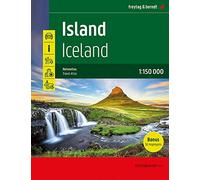 Iceland Road Atlas 1:150,000 scale: 30 Highlights, Camping- und Stellplätze