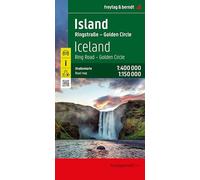 Iceland Road Map 1:400 000: Ring Road - Golden Circle