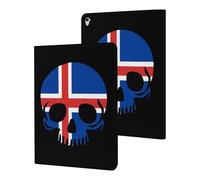 Iceland Skull Flag Funny Tablet Cases Multi-Viewing Angels Trifold Stand Case Compatible with iPad Series