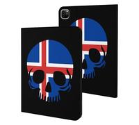 Iceland Skull Flag Funny Tablet Cases Multi-Viewing Angels Trifold Stand Case Compatible with iPad Series
