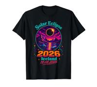 Iceland Solar Eclipse 2026 August 12th Event Value Graphic T-Shirt, Men, Black, S