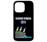 Iceland solar eclipses trip Puffin lover Icelandic souvenir Case for iPhone 14 Pro Max