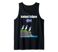 Iceland Solar eclipses Trip Puffin Lover Icelandic Souvenir Tank Top