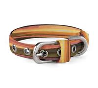 Iceland Sunset Pet Collar, Adjustable Dog Collars with Buckle Stainless Steel D-Ring, Comfortable Collar for Small Medium Dogs and Cats