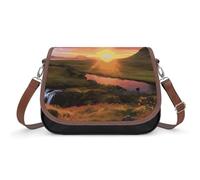 Iceland Sunset Shoulder Bag for Women, Handbag with Adjustable Strap & Inner Pocket, Crossbody Bag for Daily Commute Travel