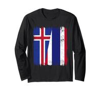 Iceland Thailand Half Flag Icelandic Thai Roots Long Sleeve T-Shirt