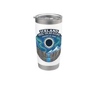 Iceland Total Solar Eclipse 2026 Aurora Borealis Chaser Stainless Steel Insulated Tumbler