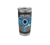 Iceland Total Solar Eclipse 2026 Aurora Borealis Chaser Stainless Steel Insulated Tumbler