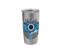 Iceland Total Solar Eclipse 2026 Aurora Borealis Chaser Stainless Steel Insulated Tumbler