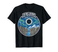 Iceland Total Solar Eclipse 2026 Aurora Borealis Chaser T-Shirt