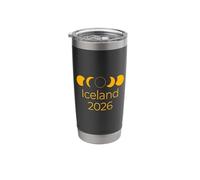 Iceland Total Solar Eclipse 2026 Path of Totality Tops, Gear Stainless Steel Insulated Tumbler