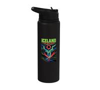 Iceland Totality Chaser Total Solar Eclipse 2026 Science Stainless Steel Insulated Water Bottle
