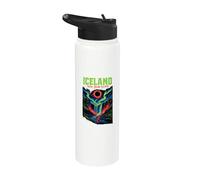 Iceland Totality Chaser Total Solar Eclipse 2026 Science Stainless Steel Insulated Water Bottle