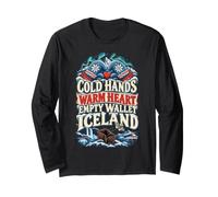 Iceland Travel Vacation Souvenir Funny Tourist Humor Long Sleeve T-Shirt