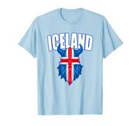 Iceland Viking Souvenirs Icelandic Flag Norse Vikings Sagas T-Shirt