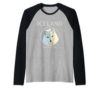 Icelandic Arctic Fox Iceland Nature Tops, Tees & Accessories Raglan Baseball Tee