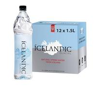 Icelandic Glacial Premium Still Water 1.5L Recycled PET Bottles x 12 Per Pack - Alkaline/Low PH, Recycled Packaging, BPA Free, Carbon Neutral from Icelandic Spring. Low TDS and Mineral Content.