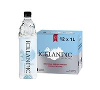 Icelandic Glacial Premium Still Water 1 Litre Recycled PET Bottles x 12 Per Pack - Alkaline/Low PH, Recycled Packaging, BPA Free, Carbon Neutral from Icelandic Spring. Low TDS and Mineral Content.