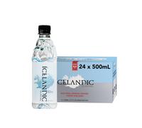 Icelandic Glacial Premium Still Water 500ml Recycled PET Bottles x 24 Per Pack ? Alkaline/Low PH, Recycled Packaging, BPA Free, Carbon Neutral from