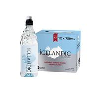 Icelandic Glacial Premium Still Water 750ml Sports Cap Recycled PET Bottles x 12 Per Pack - Alkaline/Low PH, Recycled Packaging,BPA Free,Carbon Neutral from Icelandic Spring.Low TDS & Mineral Content.