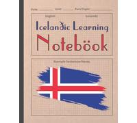 ICELANDIC LEARNING NOTEBOOK: Vocabulary & Sentence Practice Book | Gifts for Language Students