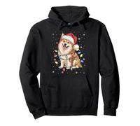 Icelandic Sheepdog Dog Tree Lights Christmas Sweater Pet Dog Pullover Hoodie