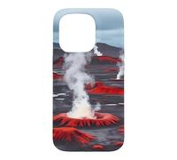 Icelandic Volcanic Plains Geothermal Steam Vent Landscape Case for iPhone 15 Pro